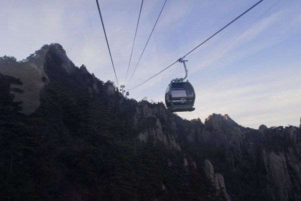 Ropeway for Cloud Valley of Mount Huang in Anhui